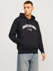 Jack & Jones Bluza w kolorze czarnym rozmiar: L. Czarne bluzy Jack & Jones, l, bez wzorów, z kapturem. Za 74.81 zł.