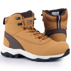 Buty męskie trekkingowe śniegowce DK CARTER. Brązowe buty sportowe casual DK, bez zapięcia. Za 179.00 zł.