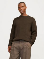 Jack&Jones Sweter Milano 12259666 Beżowy Relaxed Fit. Brązowe swetry rozpinane Jack&Jones, m, bez wzorów, z bawełny, bez kołnierzyka, bez ramiączek. Za 109.99 zł.
