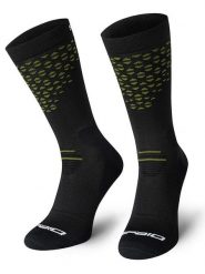 Spaio Skarpety trekkingowe "Fierce" w kolorze czarno-zielonym rozmiar: 41-43. Czarne skarpety Spaio, bez wzorów, z wełny. Za 43.99 zł.