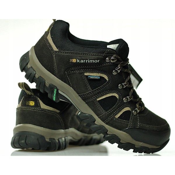 Buty trekkingowe męskie Karrimor Bodmin Low. Brązowe buty trekkingowe Karrimor, bez wzorów, bez zapięcia, trekkingowe. Za 342.99 zł.