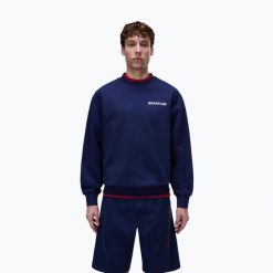 Bluza męska Napapijri Relaxed Fit. Niebieskie bluzy Napapijri, m, bez wzorów, bez kaptura. Za 329.99 zł.