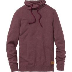 Sweter Regular Fit bonprix czerwony klonowy melanż. Swetry nierozpinane marki bonprix. Za 89.99 zł.