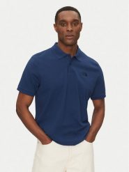 The North Face Polo Essential NF0A8C1P Niebieski Regular Fit. Niebieskie koszulki polo The North Face, m, bez wzorów, z bawełny, bez kołnierzyka, bez ramiączek. Za 179.99 zł.