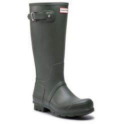 Kalosze Hunter. Zielone śniegowce Hunter, bez zapięcia. Za 319.99 zł.