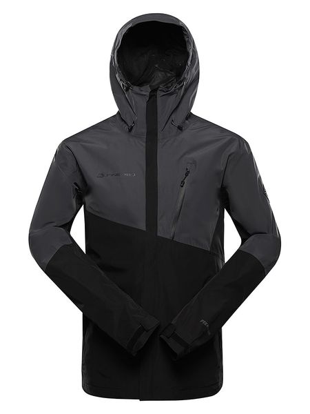 Alpine Pro Kurtka przeciwdeszczowa "Norem 3" w kolorze czarnym rozmiar: M. Czarne kurtki outdoor i hardshell Alpine Pro, m, bez wzorów, bez kaptura. Za 442.01 zł.