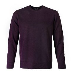 Męski Sweter Pako Jeans - Wełniany - Śliwkowy Melanż. Swetry rozpinane Pako Jeans, l, bez wzorów, z dzianiny, bez kołnierzyka, bez ramiączek. Za 199.00 zł.