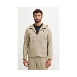 Kurtka Męska Wiatrówka Under Armour Z Kapturem Rival Woven. Brązowe kurtki do biegania Under Armour, m, bez wzorów, z kapturem, do biegania. Za 249.99 zł.