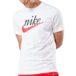 Koszulka sportowa męska Nike DZ3279-100. Białe t-shirty sportowe Nike, bez wzorów, bez ramiączek, na fitness i siłownię. Za 79.00 zł.