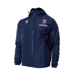 Bluza z kapturem i zamkiem błyskawicznym Bologne FC Micro Travel Player 2022/23. Czerwone bluzy z kapturem Macron, l, bez wzorów, z materiału, z kapturem. Za 294.00 zł.