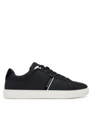 Guess Sneakersy FMTTO4 ELE12 Czarny. Czarne buty sportowe casual Guess, z aplikacjami, ze skóry, bez zapięcia. Za 439.99 zł.