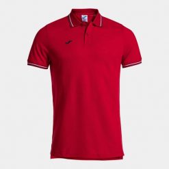 Polo Joma Confort Classic. Czerwone koszulki polo Joma, m, bez wzorów, bez kołnierzyka, bez ramiączek, do piłki nożnej. Za 258.00 zł.