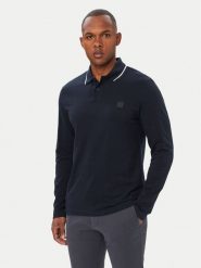 BOSS Polo PasserfordLong 50566186 Granatowy Regular Fit. Niebieskie koszulki polo Boss, m, bez wzorów, z bawełny, bez kołnierzyka, bez ramiączek. Za 499.99 zł.