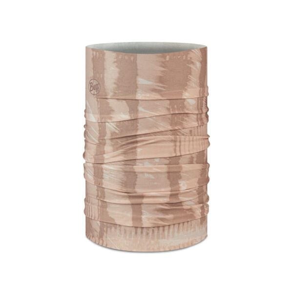 Chusta wielofunkcyjna Buff Coolnet UV+ Kovey Ivory. Brązowe szaliki Buff, bez wzorów, z elastanu. Za 149.99 zł.