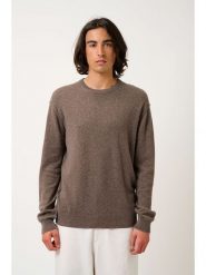 AUTHENTIC CASHMERE Kaszmirowy sweter "Nolan" w kolorze brązowym rozmiar: S. Brązowe swetry nierozpinane AUTHENTIC CASHMERE, s, bez wzorów, z kaszmiru, bez kołnierzyka, bez ramiączek. Za 434.99 zł.