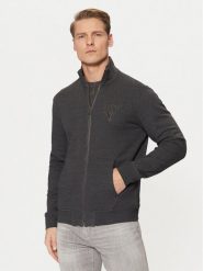 Guess Bluza M5RQ80 KCN01 Szary Regular Fit. Szare bluzy Guess, m, z aplikacjami, z bawełny, bez kaptura. Za 239.99 zł.