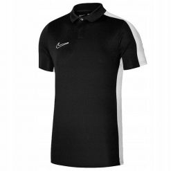 Męska Koszulka Polo Academy DriFIT. Czarne koszulki polo sportowe Nike, m, bez wzorów, bez kołnierzyka, bez ramiączek, trekkingowe. Za 185.99 zł.