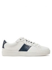Guess Sneakersy Todi Carryover FMTTOD ELE12 Biały. Białe buty sportowe casual Guess, z aplikacjami, ze skóry, bez zapięcia. Za 329.99 zł.