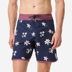 Spodenki surfingowe męskie Decathlon 500 Cutyflow 18". Odzież kąpielowa Decathlon, m, bez wzorów, z elastanu, sportowe. Za 89.99 zł.