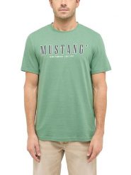 Mustang Koszulka w kolorze zielonym rozmiar: XL. Zielone bezrękawniki Mustang, xl, bez wzorów, z bawełny, bez kołnierzyka, bez ramiączek. Za 70.74 zł.