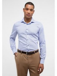 Eterna Koszula - Slim fit - w kolorze błękitnym rozmiar: 41. Niebieskie koszule Eterna, bez wzorów, z bawełny, bez kołnierzyka, bez ramiączek. Za 109.26 zł.