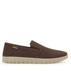 Półbuty Go Soft. Brązowe eleganckie półbuty GO SOFT, bez wzorów, bez obcasa, bez zapięcia. Za 229.99 zł.