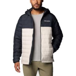 Kurtka COLUMBIA POWDER LITE II HOODED JAC Beżowy. Brązowe kurtki Columbia, bez wzorów, z syntetyku, bez kaptura. Za 660.36 zł.
