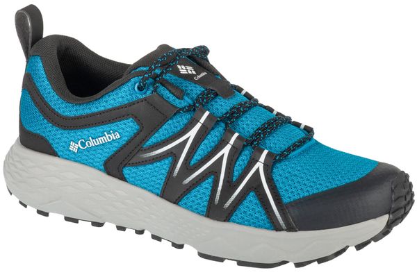 Buty trekkingowe męskie, Peakfreak Roam. Niebieskie buty turystyczne Columbia, bez wzorów, z materiału, przed kostkę, bez zapięcia, trekkingowe. Za 279.99 zł.