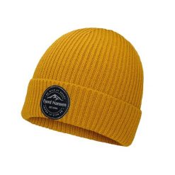 Czapka Beanie Unisex Fjord Nansen Legacy. Żółte czapki zimowe Fjord Nansen, bez wzorów, z dzianiny. Za 94.49 zł.