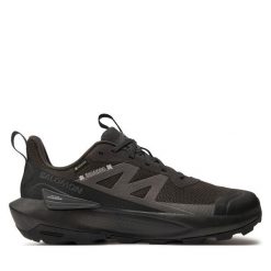 Trekkingi Salomon. Szare buty sportowe casual Salomon, bez wzorów, z gore-texu, bez zapięcia. Za 519.99 zł.