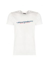 Diesel T-Shirt "T-Reg" | A12468 RHERA | Mężczyzna | Biały. Białe t-shirty Diesel, m, bez wzorów, z bawełny, bez kołnierzyka, bez ramiączek. W wyprzedaży za 139.00 zł.