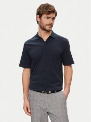 Jack&Jones Polo Summer 12246712 Granatowy Regular Fit. Niebieskie koszulki polo Jack&Jones, m, bez wzorów, z bawełny, bez kołnierzyka, bez ramiączek. Za 79.99 zł.