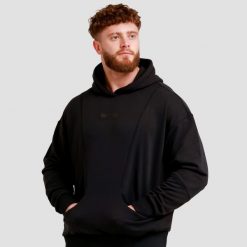 Bluza męska fitness z kapturem czarna Unity. Czarne bluzy z kapturem GYMBEAM, m, bez wzorów, z bawełny, z kapturem. Za 122.90 zł.