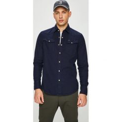 G-Star Raw - Koszula. Niebieskie koszule G-Star Raw, l, bez wzorów, z bawełny, bez kołnierzyka, bez ramiączek. W wyprzedaży za 339.90 zł.