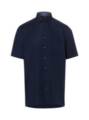 Andrew James koszula biznesowa z krótkim rękawem Mężczyźni Regular Fit Bawełna (100%) niebieski, 45. Niebieskie koszule Andrew James, m, bez wzorów, z bawełny, bez kołnierzyka, bez ramiączek. Za 299.95 zł.
