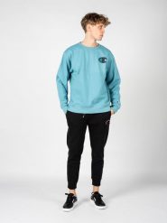 Champion Bluza | HBGF88H 586N8A | Mężczyzna | Niebieski. Niebieskie bluzy Champion, m, bez wzorów, z bawełny, bez kaptura. W wyprzedaży za 129.00 zł.