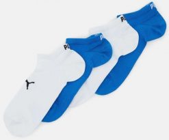 Skarpety Puma Sport Light Sneaker 4-pak Ecom Niebiesko-biały Niebieski 39-42. Niebieskie skarpetki sportowe Puma, bez wzorów, z bawełny. Za 59.54 zł.