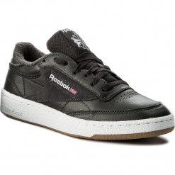 Buty Reebok - Club C 85 Estl CM8795 Coal/White/Wshb Blue. Szare buty sportowe casual marki Reebok, z materiału. W wyprzedaży za 259.00 zł.