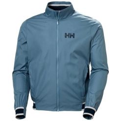 Kurtka wodoodporna Helly Hansen Salt Windbreaker. Niebieskie kurtki Helly Hansen, bez wzorów, bez kaptura. Za 669.00 zł.