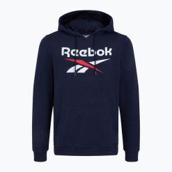 Bluza Reebok Identity Big Logo Fleece Hoodie. Niebieskie bluzy REEBOK FITNESS, m, bez wzorów, bez kaptura. Za 189.99 zł.
