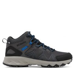 Trekkingi Columbia. Szare botki sznurowane Columbia, bez wzorów, bez obcasa, bez zapięcia. Za 409.99 zł.