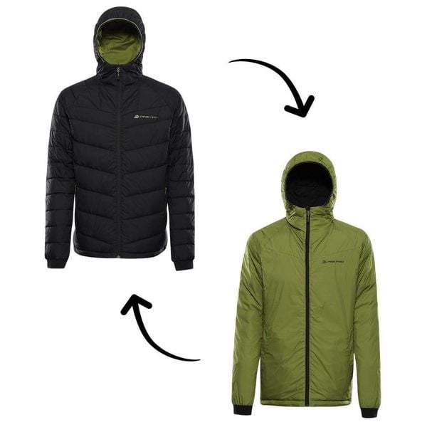 Kurtka męska puchowa dwustronna Alpine Pro Rogit 2. Czarne kurtki Alpine Pro, m, bez wzorów, z puchu, bez kaptura. W wyprzedaży za 729.00 zł.