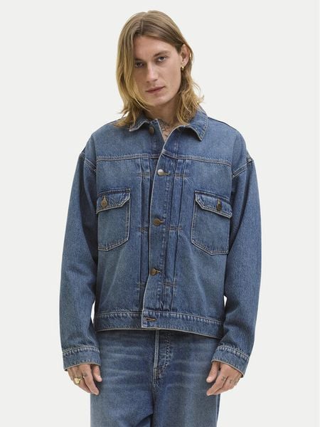 Jack & Jones Kurtka jeansowa Miles 12283761 Niebieski Regular Fit. Niebieskie kurtki Jack & Jones, m, bez wzorów, z bawełny, bez kaptura. Za 169.99 zł.
