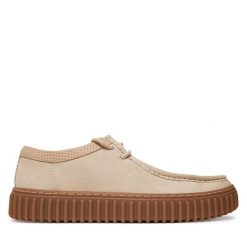 Półbuty Clarks. Eleganckie półbuty Clarks, bez wzorów, bez obcasa, bez zapięcia. Za 459.99 zł.