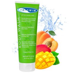 Żel pod prysznic po pływaniu neutralizujący chlor Zapach Morela/Mango 250ml. Pielęgnacja ciała TRISWIM. Za 39.99 zł.