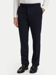 Tommy Hilfiger Spodnie materiałowe Punto Milano MW0MW44869 Granatowy Straight Fit. Niebieskie spodnie materiałowe Tommy Hilfiger, m, bez wzorów, z materiału. Za 649.99 zł.