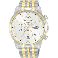 Zegarek męski Lorus RM338JX9, Quartz, 43mm, 10ATM. Żółte zegarki Lorus. Za 502.75 zł.
