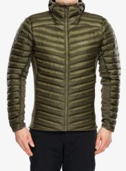 Kurtka ocieplana Rab Cirrus Flex Hoody - olive S. Zielone kurtki RAB, l, bez wzorów, z polaru, bez kaptura. Za 582.99 zł.