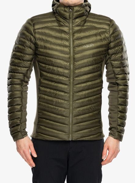Kurtka ocieplana Rab Cirrus Flex Hoody - olive XXL. Zielone kurtki RAB, l, bez wzorów, z polaru, bez kaptura. Za 629.19 zł.