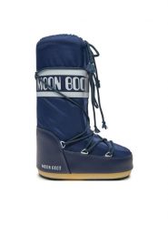 Moon Boot Śniegowce 80D1400440 D Niebieski. Niebieskie śniegowce Moon Boot, ze skóry, bez zapięcia. Za 859.99 zł.